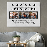 Personalized Mom Photo Canvas, Gift For Mom, Gift For Mother's Day, Birthday Gift For Mom, We Will Always Reach For You