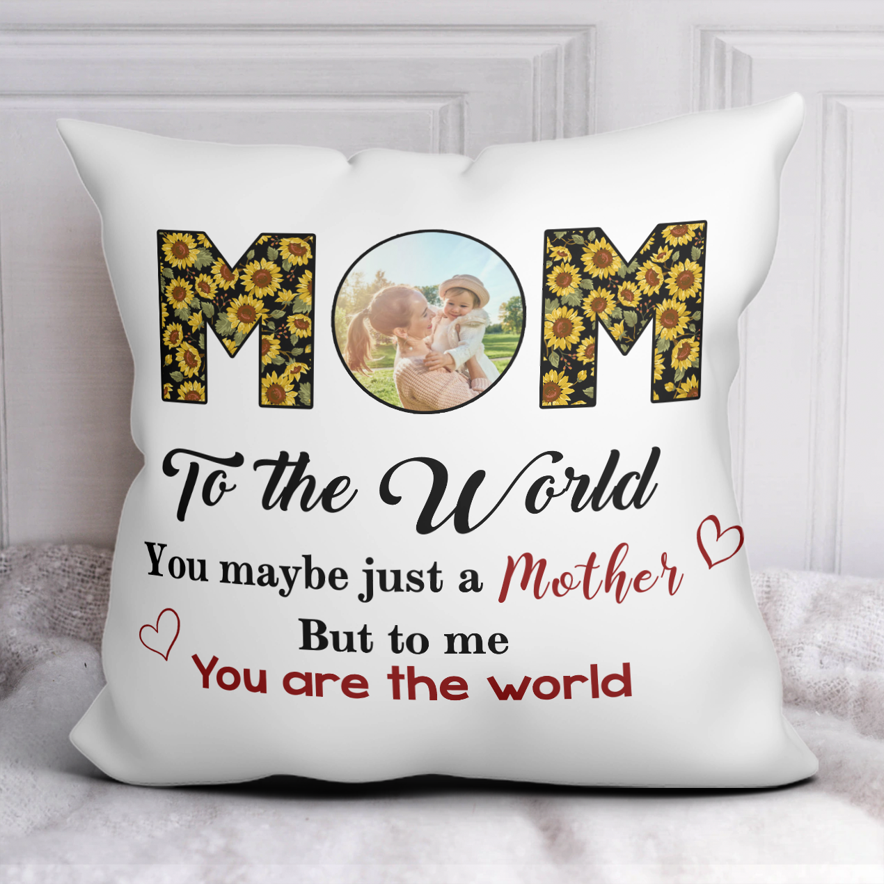 ME & YOU Mother's Day Gift For Mom Special Pillow, Happy Birthday Mom Gift