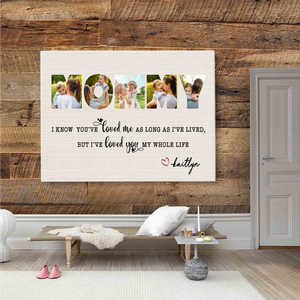 Personalized Mommy Photo Canvas, Gift For Mom, Gift For Mother's Day, Birthday Gift For Mom Canvas