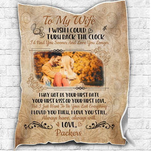 Personalized Photo Gift For Wife, Gift For Her, To My Wife Gift Blanket - Gift For Wife