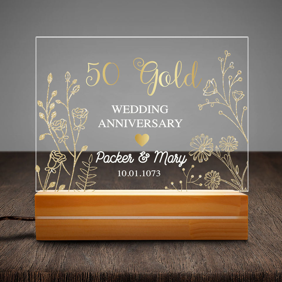 Parents 50th Anniversary Gift 50 Years Of Marriage Golden Anniversary Gift  For Parents Parents Anniversary Gifts Wedding Anniversary 20x24