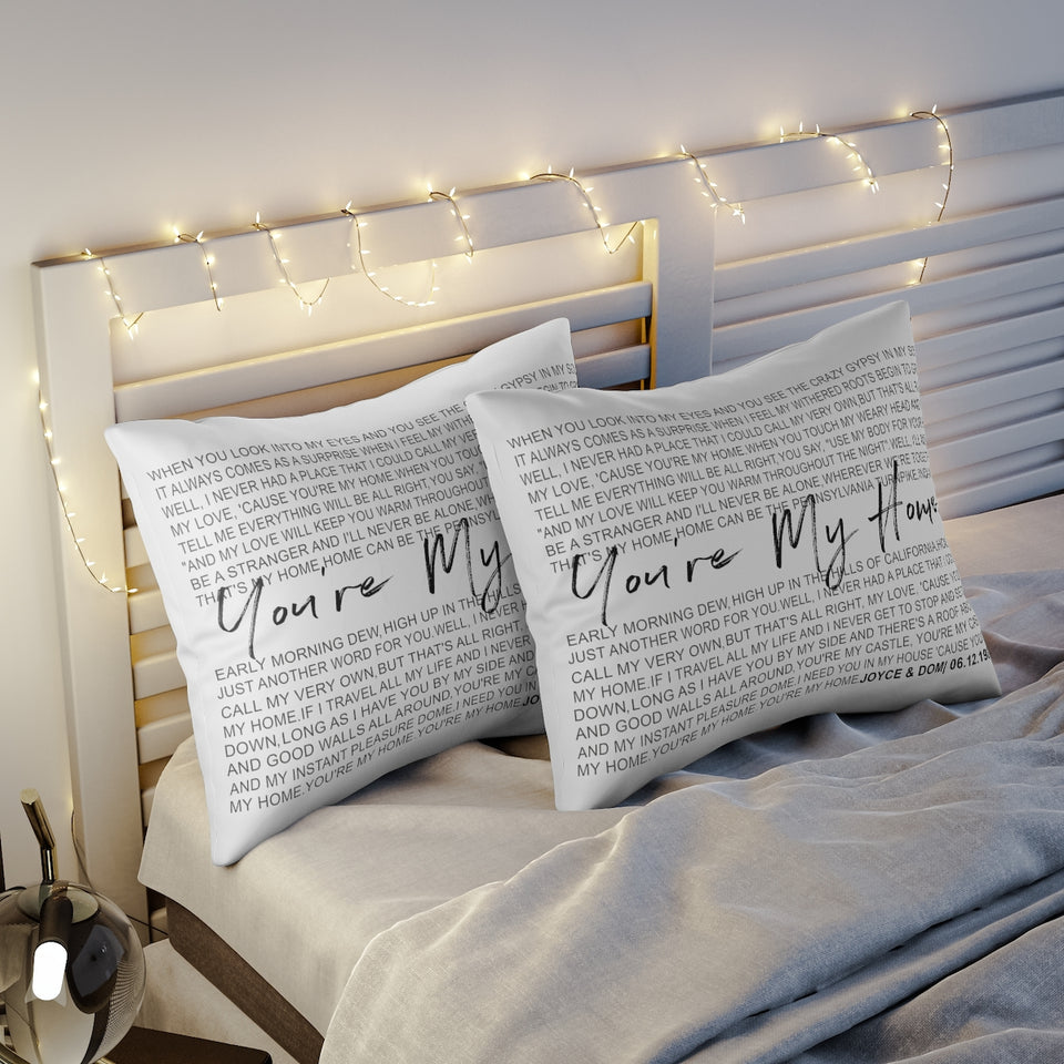 Song Lyrics Pillow ,Anniversary Gift, Wedding Gift, Custom First Dance for Anniversary Gift, Personalized One Year Anniversary Canvas Throw Pillow