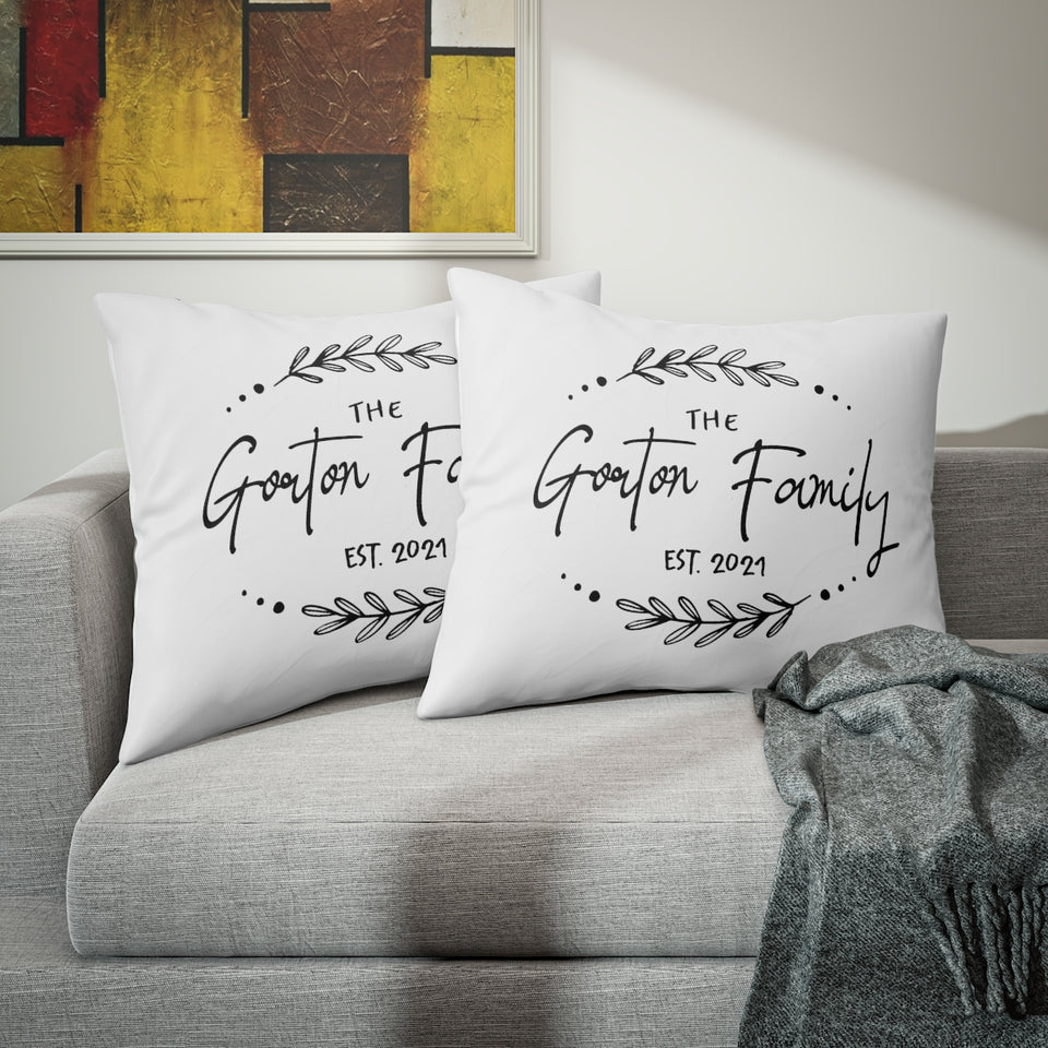 Personalized Pillow, Last Name Pillow, New Home Owner Gift, Housewarming Gift, Single Pillow